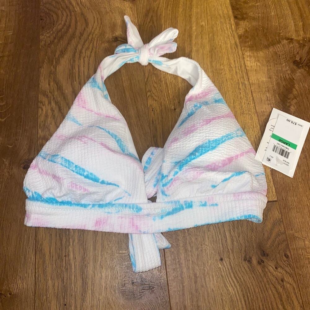 Becca by Rebecca Virtue ORCHID JASPER Lili Triangle Bikini Swim‎ Top Large